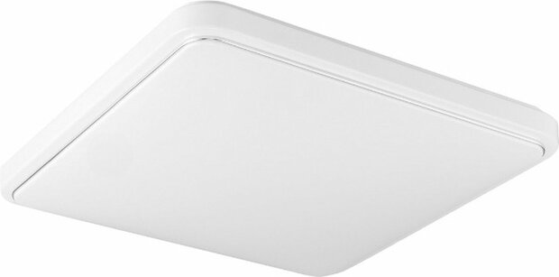 LED Plafondlamp met Bewegingssensor- 28W - Daglicht Wit 4200K - 360&deg; Zichthoek - Opbouw - Vierkant - Wit - IP44