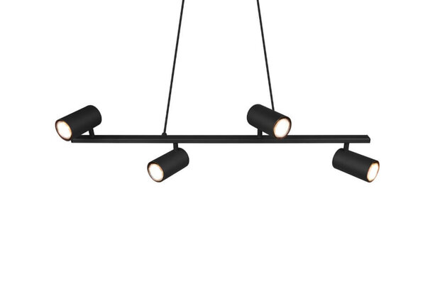 Trio Marley - Hanglamp - Zwart 4 x gu10 Armatuur