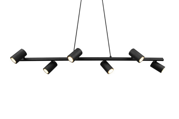 Trio Marley - Hanglamp - Zwart 6 x gu10 Armatuur