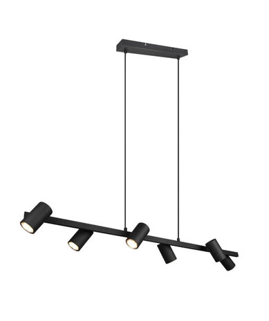 Trio Marley - Hanglamp - Zwart 6 x gu10 Armatuur