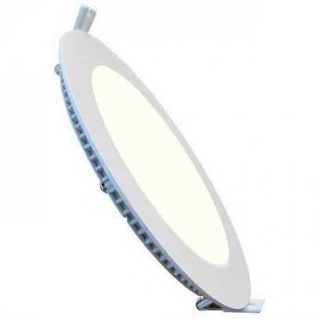 LED Downlight Slim - Inbouw Rond 6W - Daglicht Wit 4200K - Mat Wit Aluminium - &Oslash;120mm