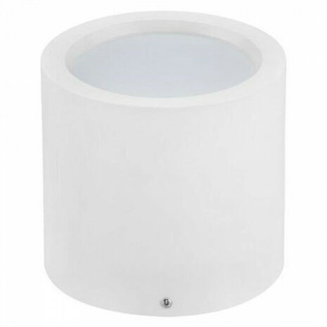 LED Downlight - Opbouw Rond XL 15W - Natuurlijk Wit 4200K - Mat Wit Aluminium - &Oslash;180mm