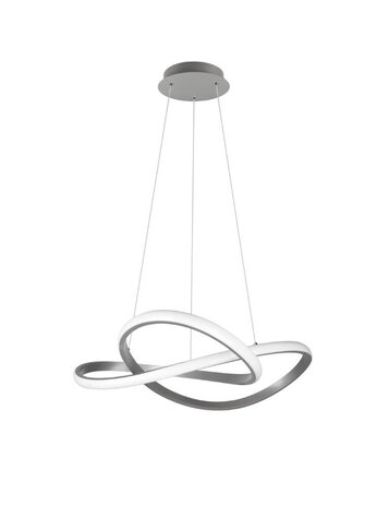 Reality - Course LED Hanglamp - Hangverlichting - 27.5W - Natuurlijk Wit 4000K - Dimbaar - Rond - Nikkel - Aluminium