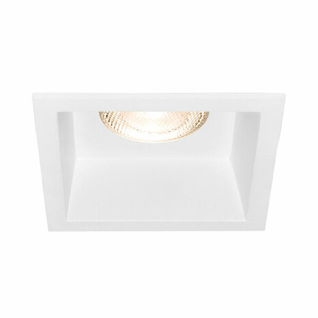 Inbouwspots - Vierkant Inbouw spot - Wit - 85mm - Geschikt voor LED