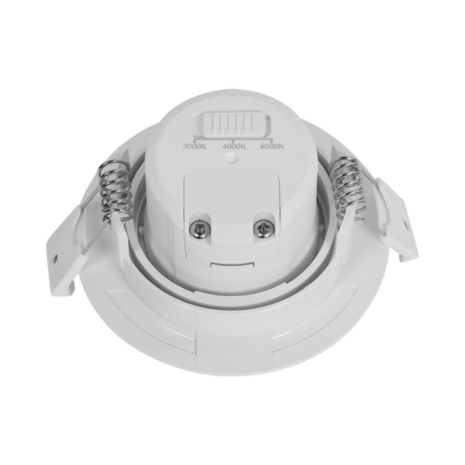 LED Spot - Inbouwspot - 7W - CCT 3000K 4000K 6000K - Mat Wit - Rond - Kantelbaar - Dimbaar