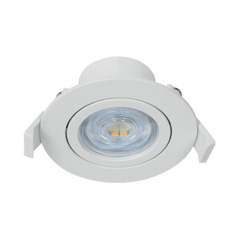 LED Spot - Inbouwspot - 7W - CCT 3000K 4000K 6000K - Mat Wit - Rond - Kantelbaar - Dimbaar