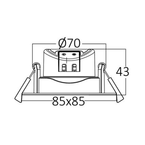 LED Spot - Inbouwspot - 7W - CCT 3000K 4000K 6000K - Mat Wit - Vierkant - Kantelbaar - Dimbaar