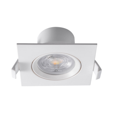 LED Spot - Inbouwspot - 7W - CCT 3000K 4000K 6000K - Mat Wit - Vierkant - Kantelbaar - Dimbaar