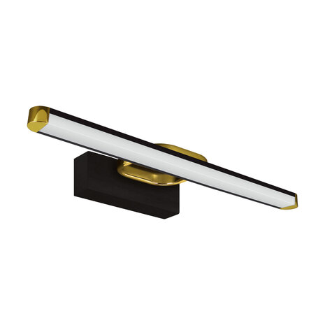 Led Spiegellamp- PRYMUS LED 7W Zwart/Goud - 430mm