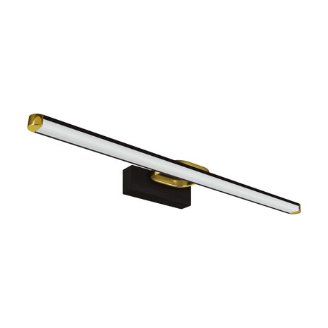 Led Spiegellamp- PRYMUS LED 12W Zwart/Goud - 630mm