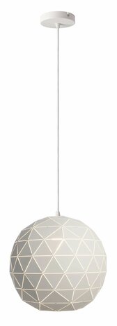 Deko-Light Asterope Round 400 - Hanglamp Metaal - Rond - Mat Wit