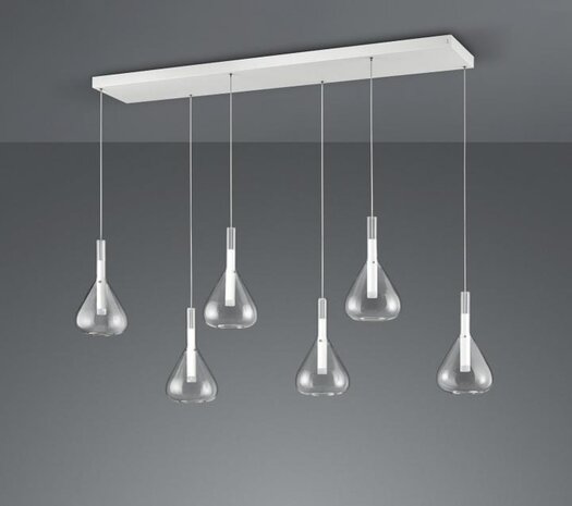 CINQUE Hanglamp Cipera 6-lichts Wit