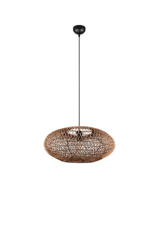 Trio Hanglamp Hedda - Rotan - Bruin /Zwart