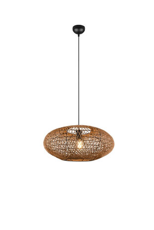 Trio Hanglamp Hedda - Rotan - Bruin /Zwart