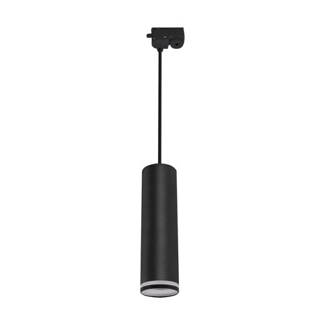 Zula Tube hanglamp voor 1-fase railverlichting - GU10 - 30cm tube - Zwart 