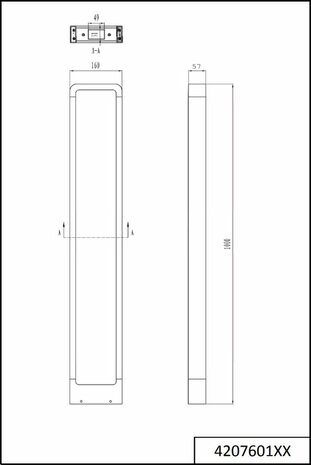 Trio Reno Buiten verlichting 50cm antraciet