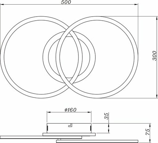 Reality - Venida LED Plafondlamp - Plafondverlichting - 25W - Natuurlijk Wit 4000K - Dimbaar - Rond - Chroom - Aluminium