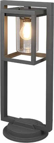 Trio Lunga - Staande Buitenlamp met schemersensor - Antraciet h:60cm