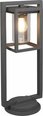 Trio Lunga - Staande Buitenlamp met schemersensor - Antraciet h:60cm