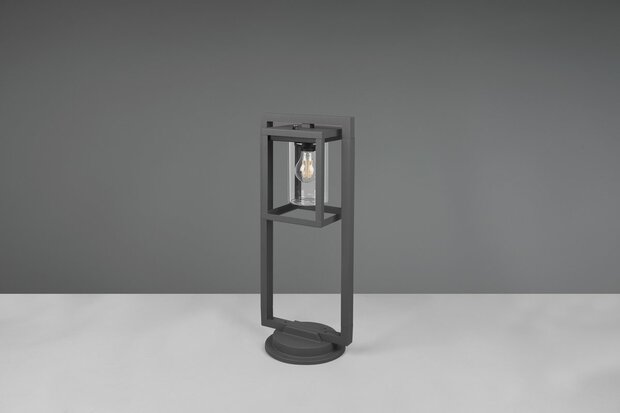 Trio Lunga - Staande Buitenlamp met schemersensor - Antraciet h:60cm