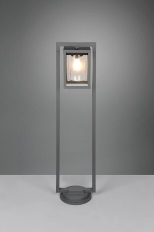 Trio Lunga - Staande Buitenlamp met schemersensor - Antraciet H:100cm