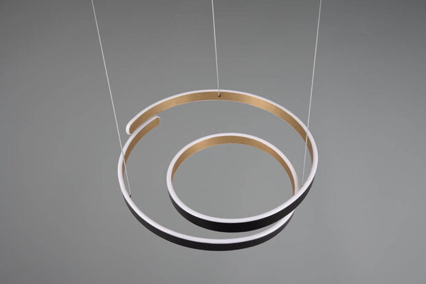 Trio Hanglamp Marnie zwart en goud