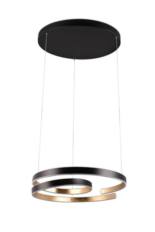 Trio Hanglamp Marnie zwart en goud