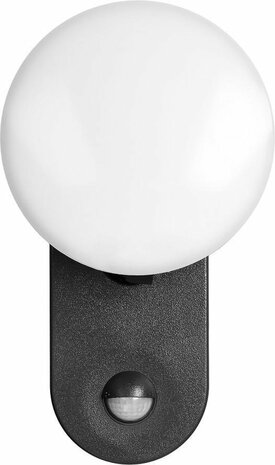 RIOLIT LED Outdoor wandlamp met bewegingssensor - Zwart - IP65 - Ik10 - 4000K - 1100lm - 15 Watt 