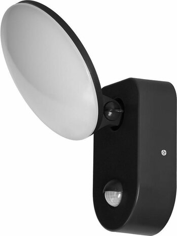 RIOLIT LED Outdoor wandlamp met bewegingssensor - Zwart - IP65 - Ik10 - 4000K - 1100lm - 15 Watt 