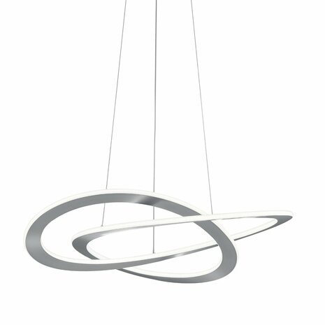 Trio hanglamp Oakland &Oslash; 71cm nikkel