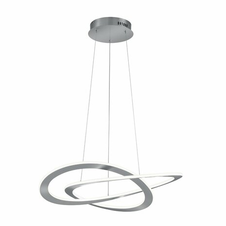 Trio hanglamp Oakland &Oslash; 71cm nikkel