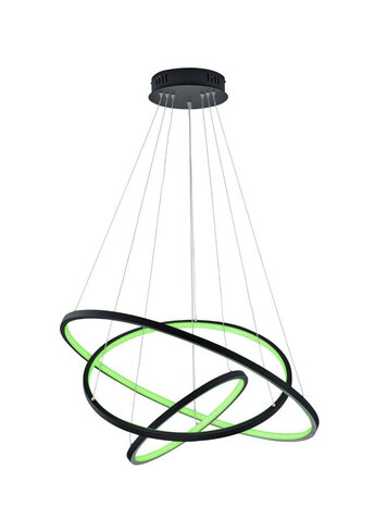 Trio Smart WIZ hanglamp Aaron &Oslash; 80cm Zwart