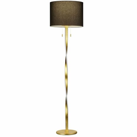 Trio Vloerlamp Nandor goud zwart