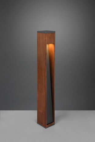 Trio padverlichting Canning hout 80cm