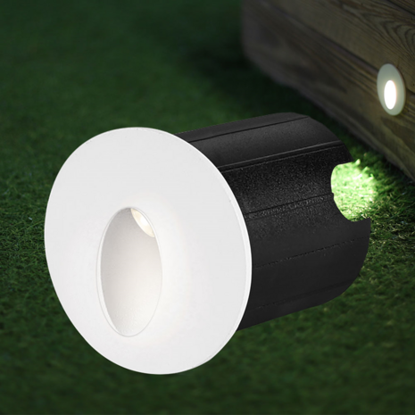 Vector Led Trap verlichting - inbouwspot - Rond - 3w -3000K - Warm wit - Wit