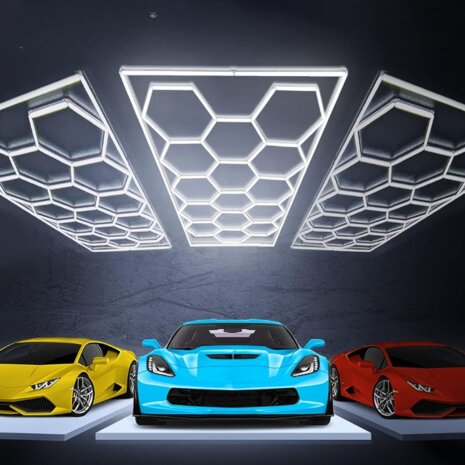 HEXAGON 600W Designer Light  CAR SHOWROOM 440mmx23.6mmx38.1mm