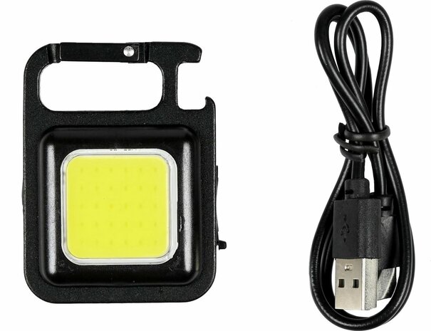 Set van 2 lamp - LED Zaklamp - 5w -  6000K - Oplaadbaar - LED Hoofdlamp - 1W COB + 1W SMD - Oplaadbaar