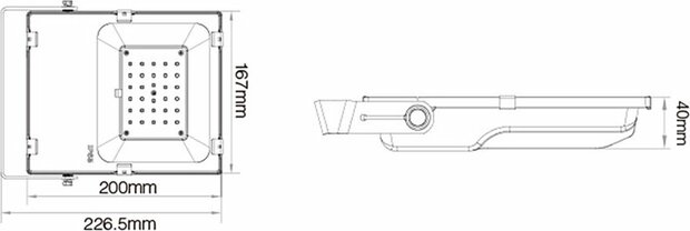 Mi-Light Mi-Boxer - (FUTT03) - LED Schijnwerper IP65 RGB+CCT 30W - Floodlight - Breedstraler - Dimbaar - Alle kleuren mogelijk - Warm wit licht tot koud wit licht - Waterdicht - IP65 - Smart verlichting - Smart lamp