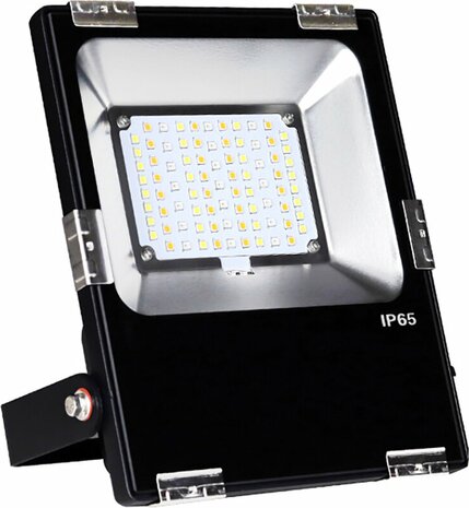 Mi-Light Mi-Boxer - (FUTT03) - LED Schijnwerper IP65 RGB+CCT 30W - Floodlight - Breedstraler - Dimbaar - Alle kleuren mogelijk - Warm wit licht tot koud wit licht - Waterdicht - IP65 - Smart verlichting - Smart lamp