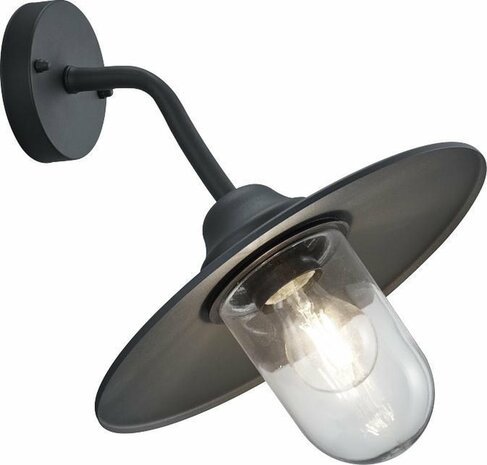 TRIO BRENTA - Wandlamp - Antraciet - excl. 1x E27 40W - Buitenverlichting - IP44