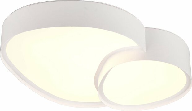 TRIO RISE - Plafondlamp - Zwart goud - incl. 1x SMD 21W - Geintergreerde dimmer - Memory functie - Lichtkleur instelbaar