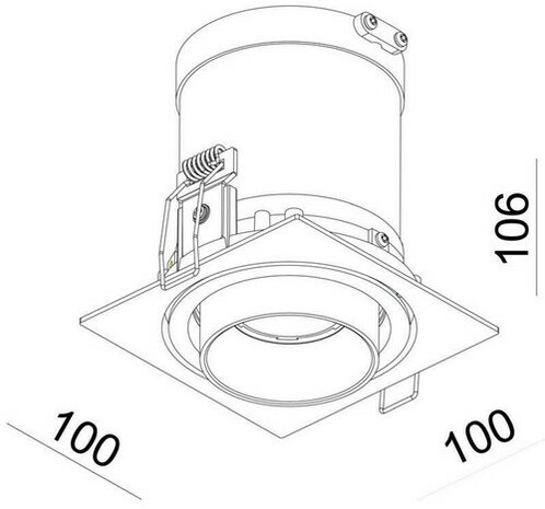 Spot Armatuur - inbouw Spot - 11w - 3000K Warm wit - Inbouw Rond - Mat Wit Aluminium - Kantelbaar