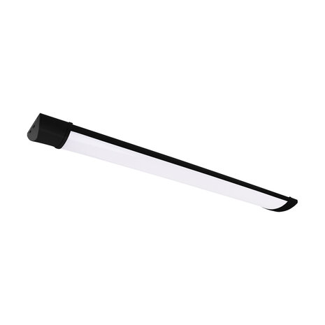 LOTOS Plafondlamp - LED Batten - LED Armatuur - Aanpasbare kleur CCT - Aanpasbare watt 10/15/20w -1210 / 1640 / 1970 Lumen - Zwart - 600mm