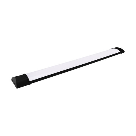 LOTOS Plafondlamp - LED Batten - LED Armatuur - Aanpasbare kleur CCT - Aanpasbare watt 10/15/20w -1210 / 1640 / 1970 Lumen - Zwart - 600mm