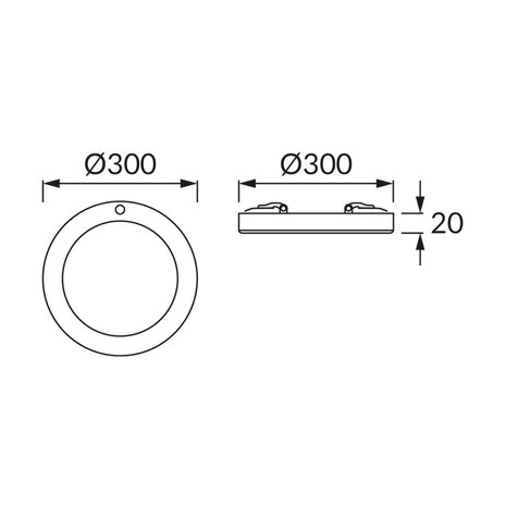 OLGIERD - LED Plafondlamp met Bewegingssensor + Dag en Nacht Sensor - 24W - 3170 Lumen - Aanpasbare Kleur CCT - 360&deg; Zichthoek - Opbouw/Inbouw - Rond - Mat Zwart - 300mm