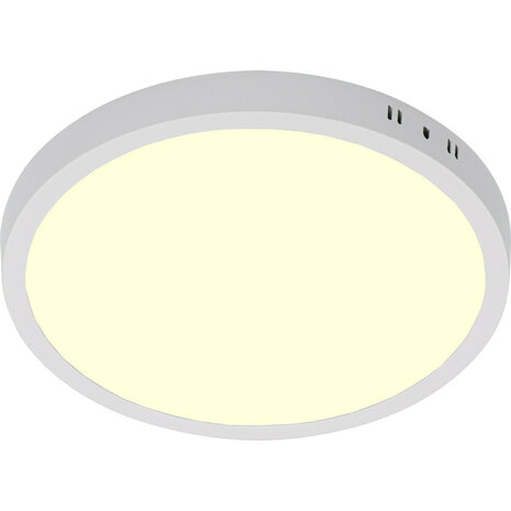 MILENA - Led Plafondlamp - Witte kleur - opbouwlamp - 36w - CCT - Aanpasbare licht kleuren 3000K,4000K,6000K - 3600Lumen - Rond - 290 mm