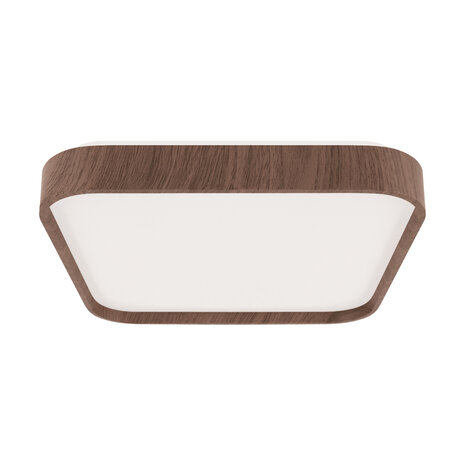 Mono - LED Plafondlamp - Keuken / Badkamer / Woonkamer - 48x48cm - 48W - Dagwit licht 4000K - Oak kleur / Houtlook - Opbouw - Vierkant - IP44