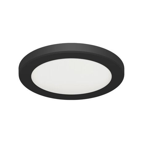 OLGA - LED Plafondlamp - 12W - 1490 Lumen - Aanpasbare Kleur CCT - 3000k 4000k 6500k - Opbouw/Inbouw - Rond - Mat Zwart - 167 mm