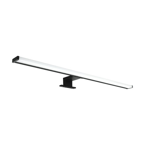 NERON LED Spiegelverlichting - Badkamer Lamp - Schilderijverlichting - Rechthoek 8W - 770 Lumen - 4000K Daglicht wit - Zwart - Kunststof - 600 mm - IP44