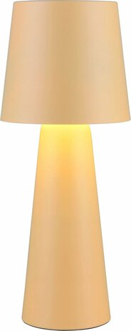 TRIO NUBIAN - Tafellamp - Beige - excl. 1x E27 7 W - Snoerschakelaar